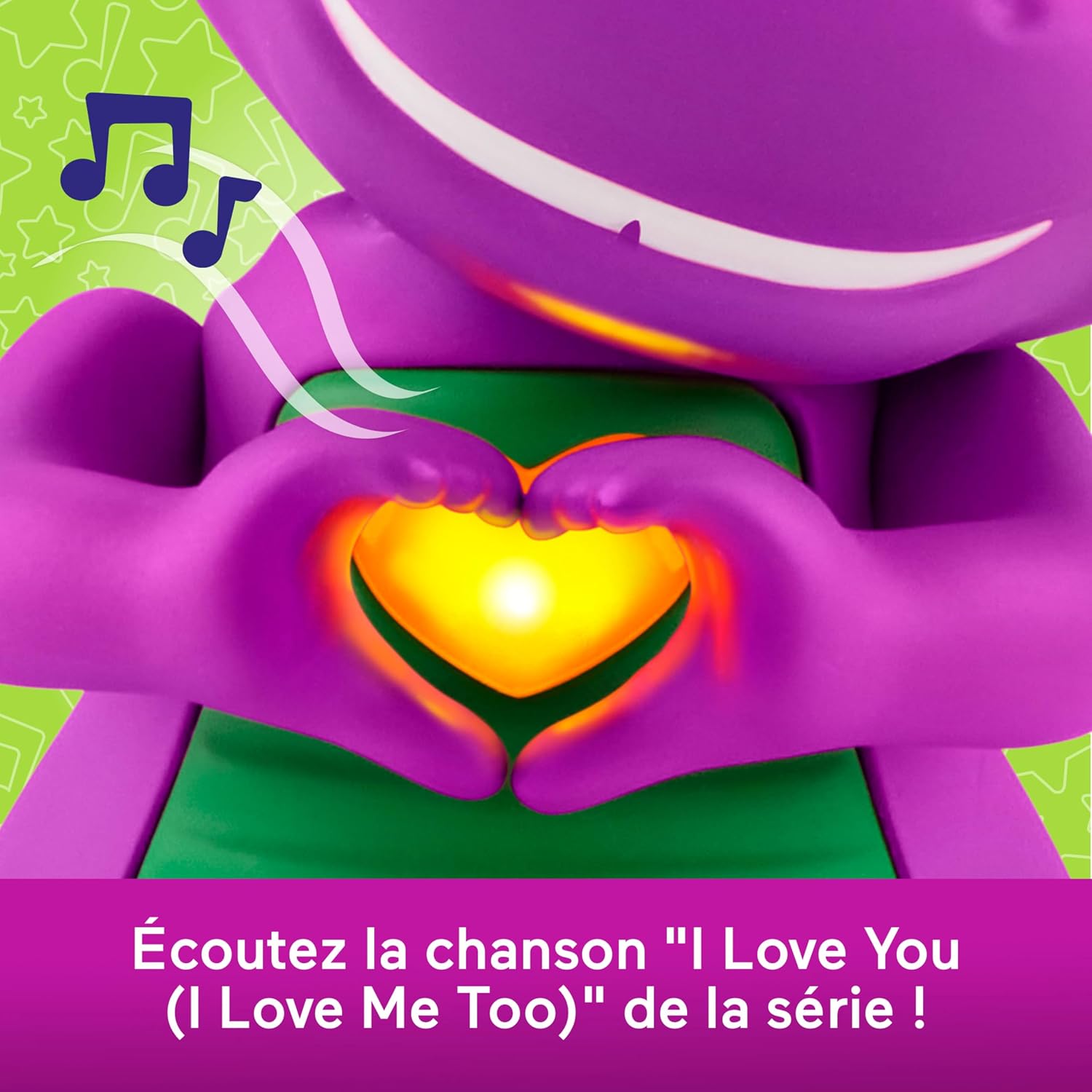Thumbnail 4 de Figurine musicale Barney Mains en cœur 14,5 cm