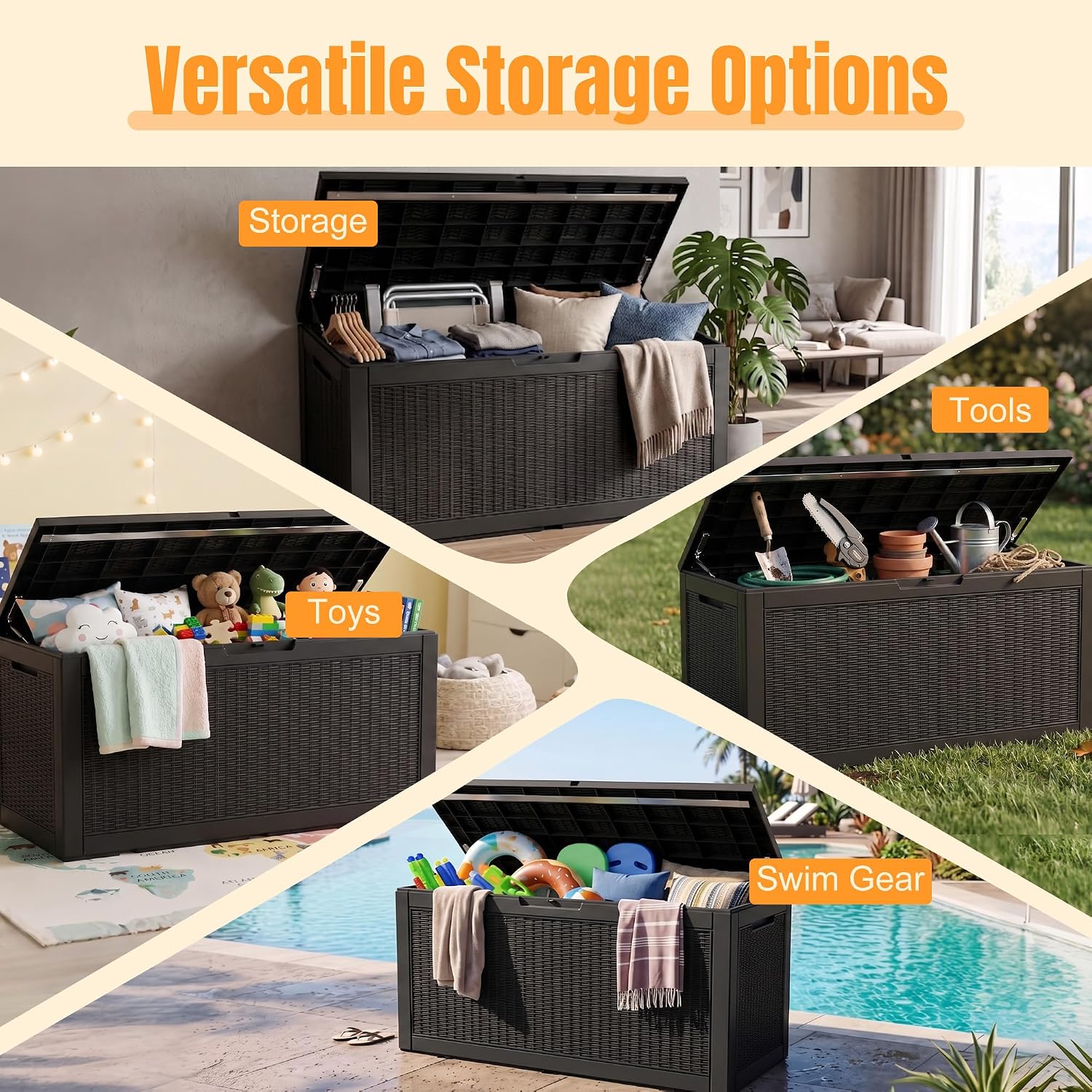 Detalle 1 de Outdoor Storage Box, 160-Gallon