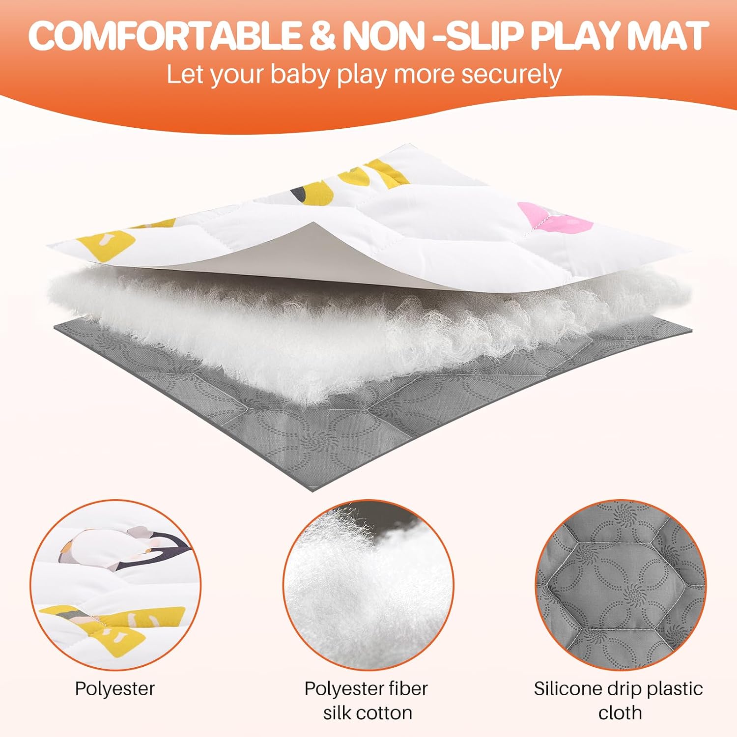 Thumbnail 3 de FUNYKICH Folding Wildlife Playpen Mat 150x150cm