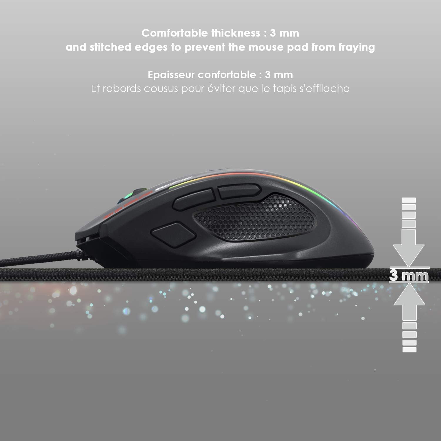 Thumbnail 4 de EMPIRE GAMING Tapis de souris Arena XL 46 x 40 cm à surface ultra lisse