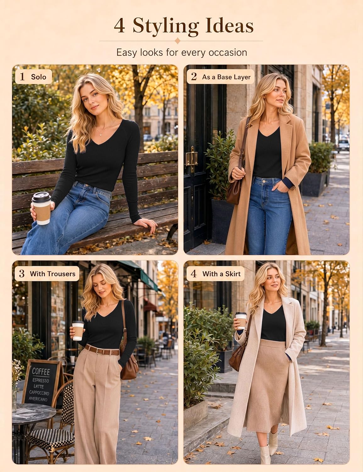 Thumbnail 6 de Wayleb Maglia Termica Donna con Pile Interno: comfort, stile e versatilità per l'inverno