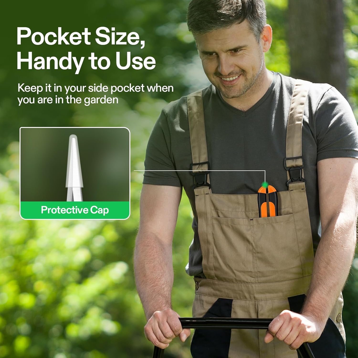 Thumbnail 6 de VIVOSUN 2-Pack 17 cm Secateurs with Ergonomic Handles – Spring-Loaded Pruning Shears
