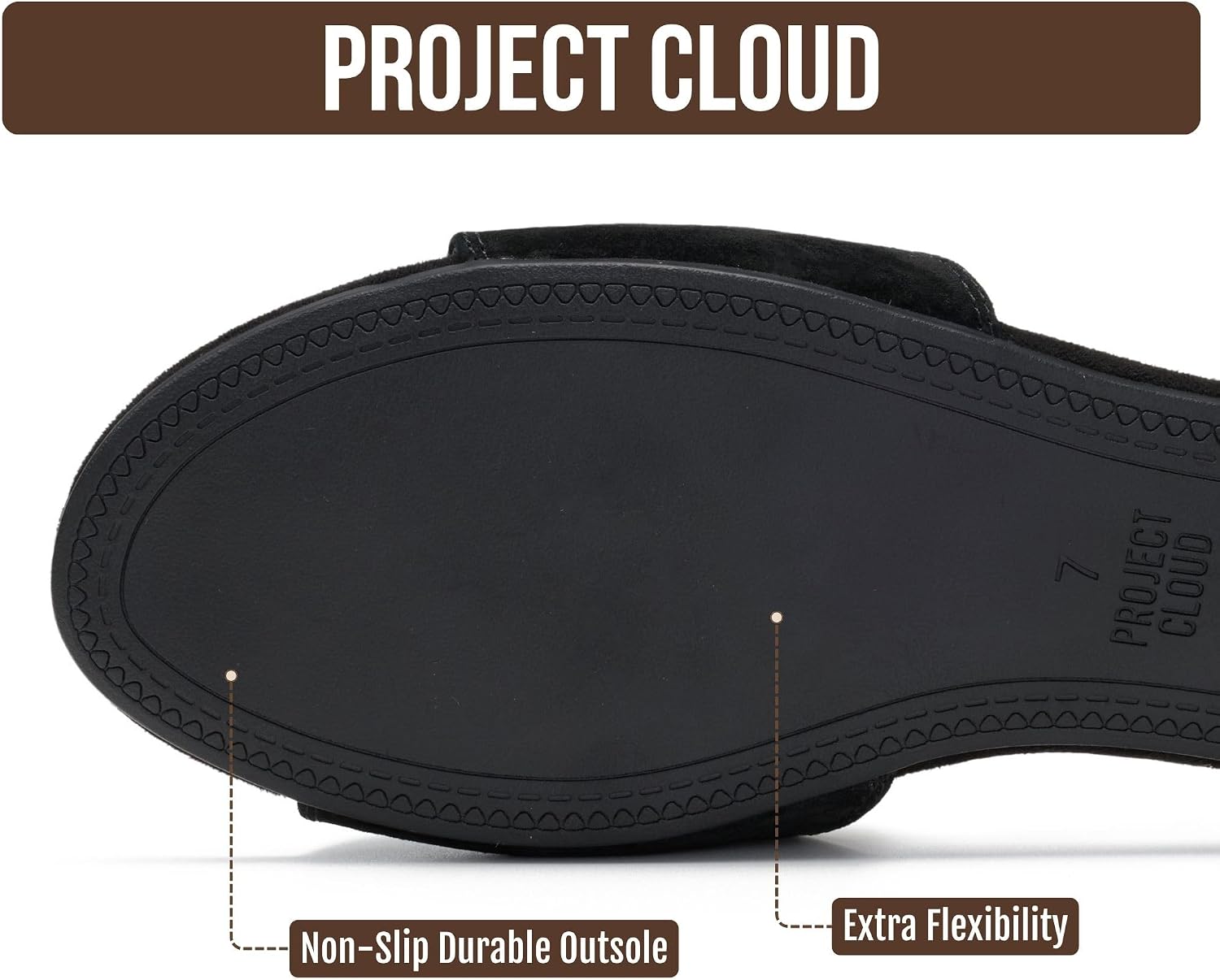 Detalle de Project Cloud Leather Slide Sandals