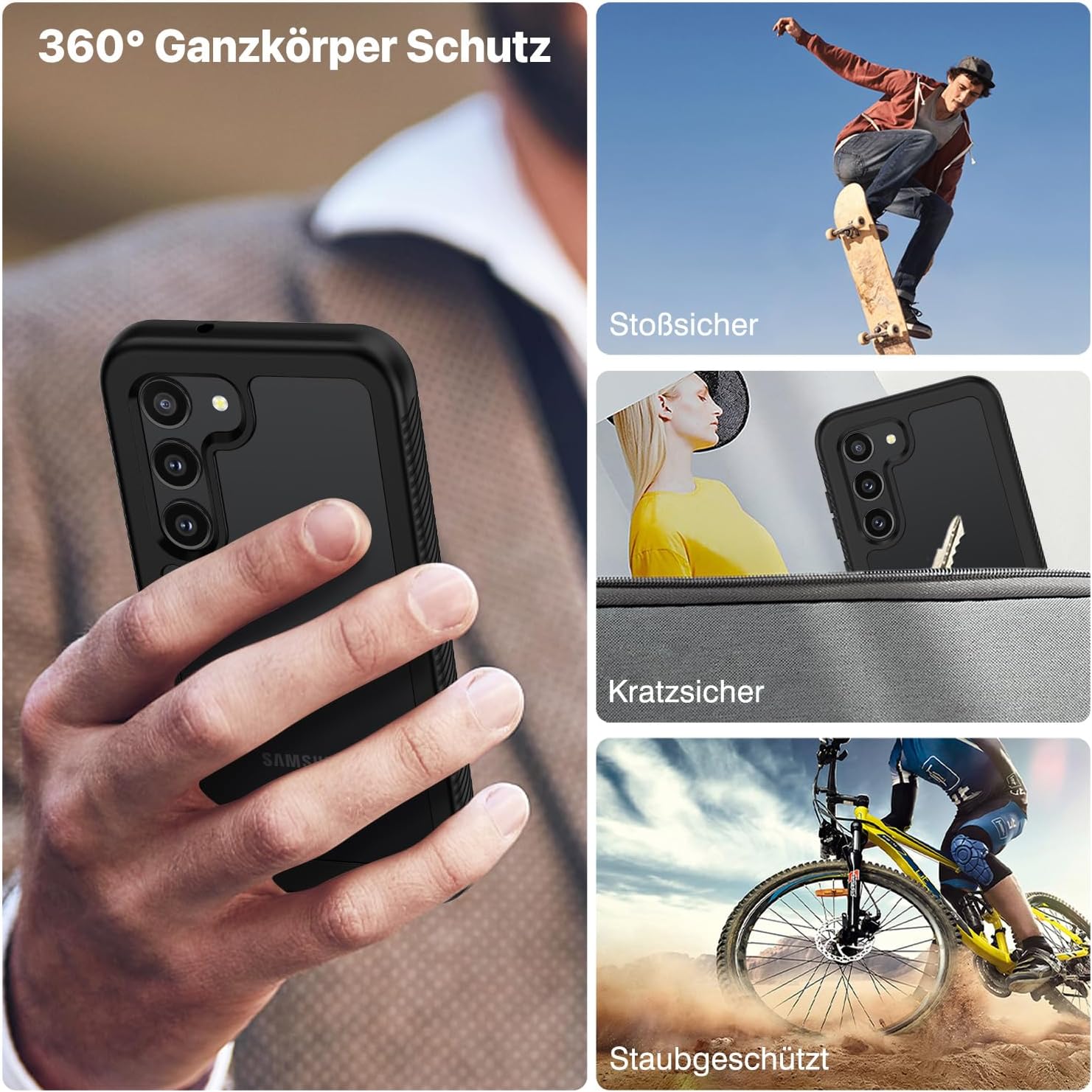 Thumbnail 5 de CENHUFO Hülle Galaxy S23 5G 360°