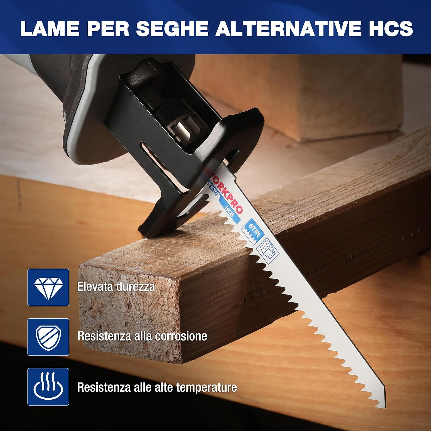 Detalle 2 de WORKPRO lame per sega gattuccio 32 pezzi 🛠