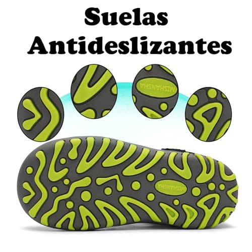 Thumbnail 5 de Mishansha Sandalias Cerradas Trekking para Niños – Antideslizantes, Negro, 27 EU