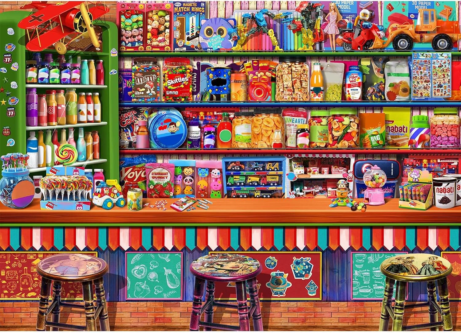 Detalle de Candy Shop 1000-piece jigsaw puzzle
