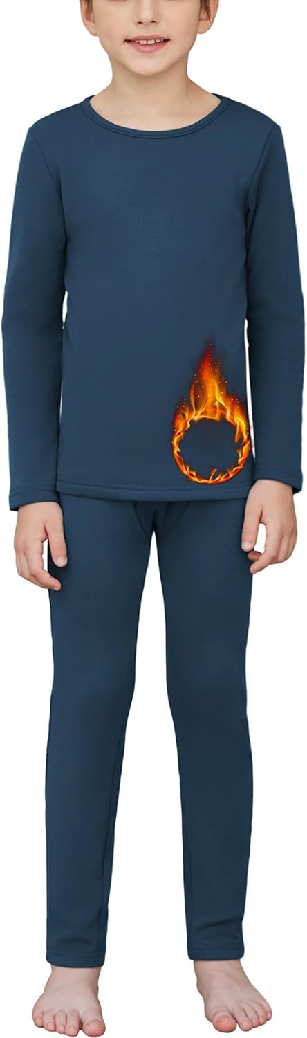 Detalle de Arshiner intimo termico bambino invernale in bambù/poliestere con maglia e pantaloni 5-12 anni