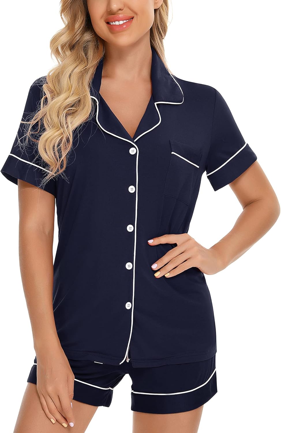 Thumbnail 1 de Leikar Womens Button Down Pajama Set — Bride Sleepwear