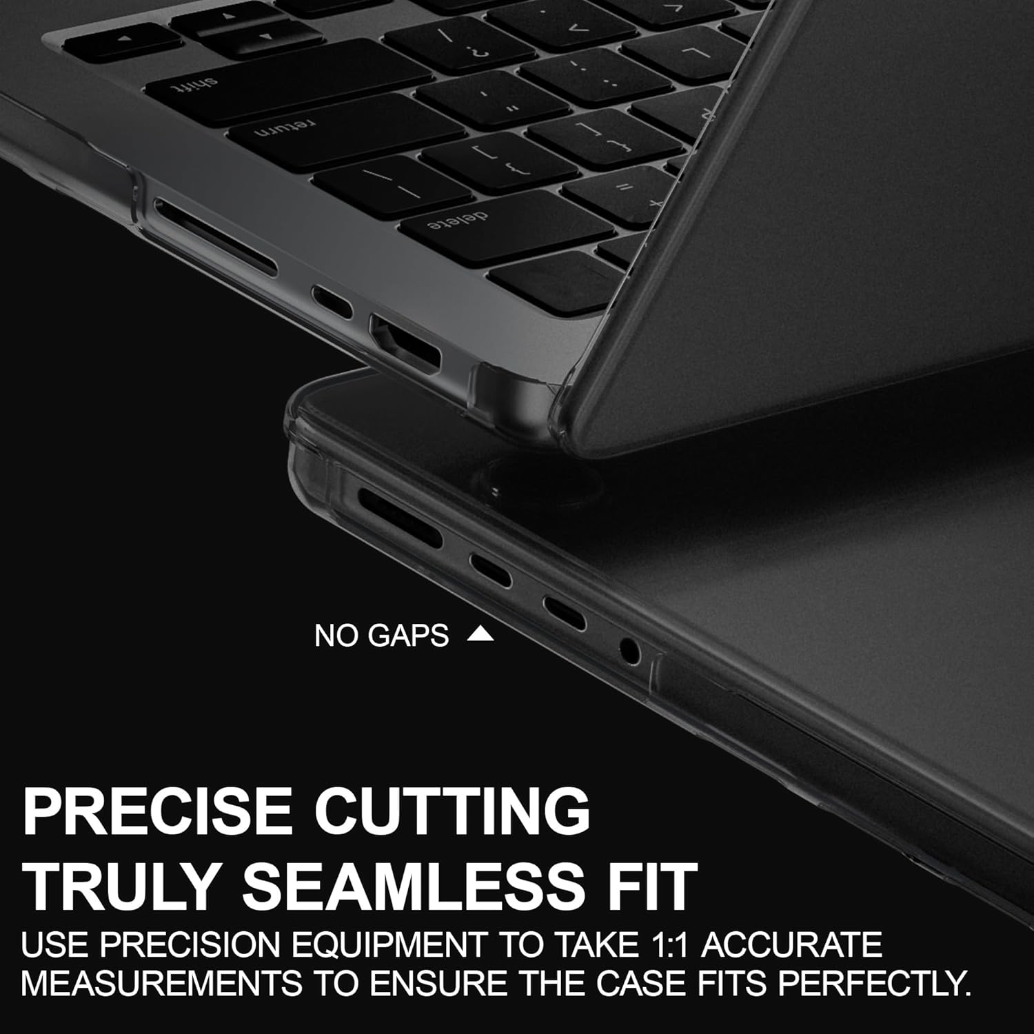 Thumbnail 3 de GPXIIZ Hülle für MacBook Pro 14 Zoll (2021–2026) – Ultradünnes Snap Case Cover in Space Schwarz