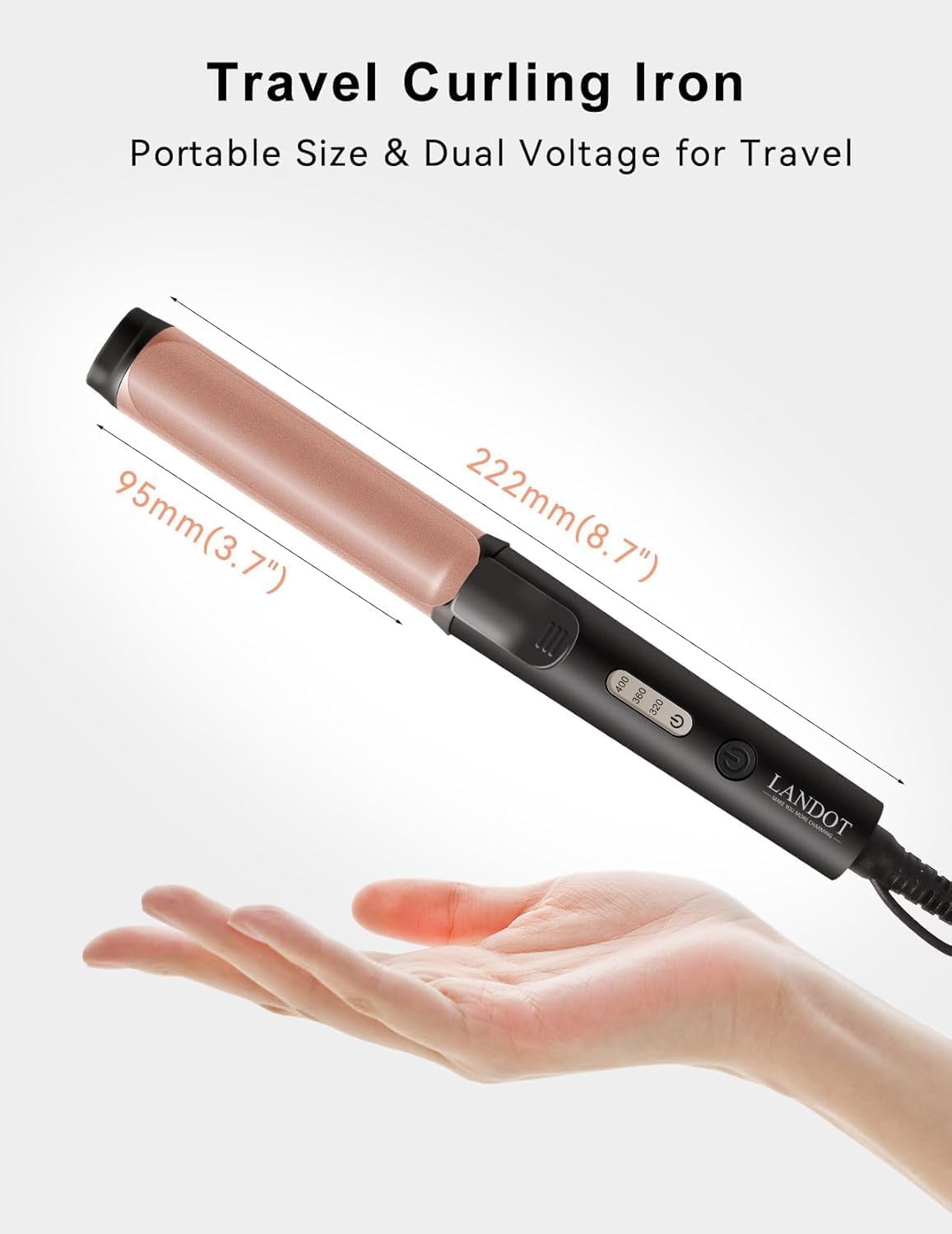 Thumbnail 3 de LANDOT Mini Travel 22cm Curling Iron