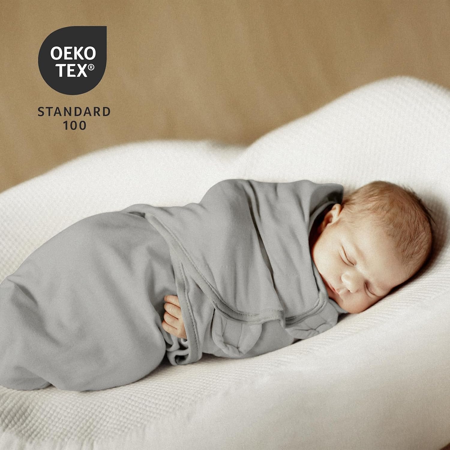 Thumbnail 2 de GLLQUEN BABY 0–3 Months Baby Swaddle Wraps (Oeko-tex100) – 3 Pack, Organic Cotton Swaddling Blankets