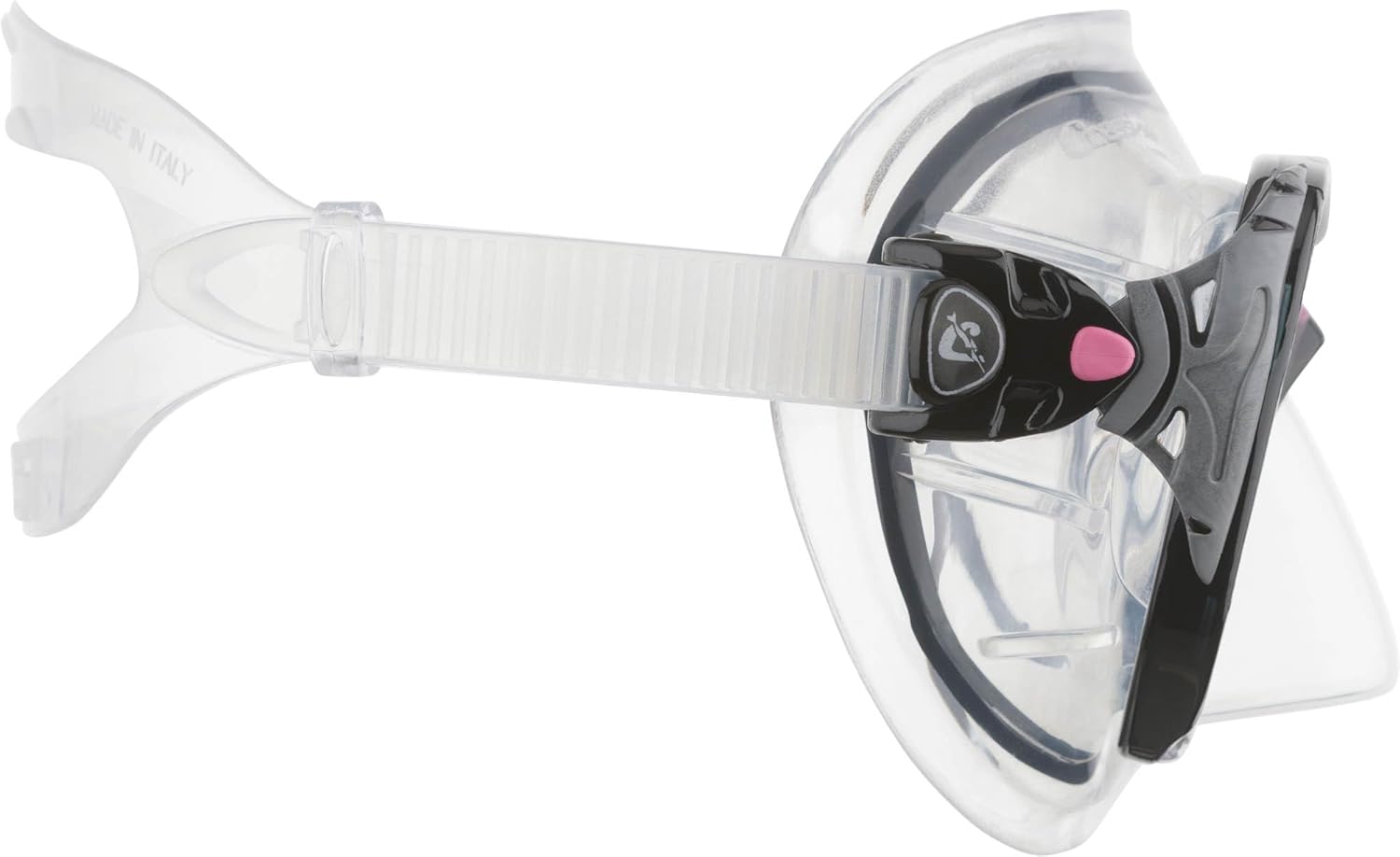 Detalle de Cressi Big Eyes Evolution Schnorchelmaske – Erwachsenentaucherbrille mit kleinem Innenvolumen und Schnellverstellung
