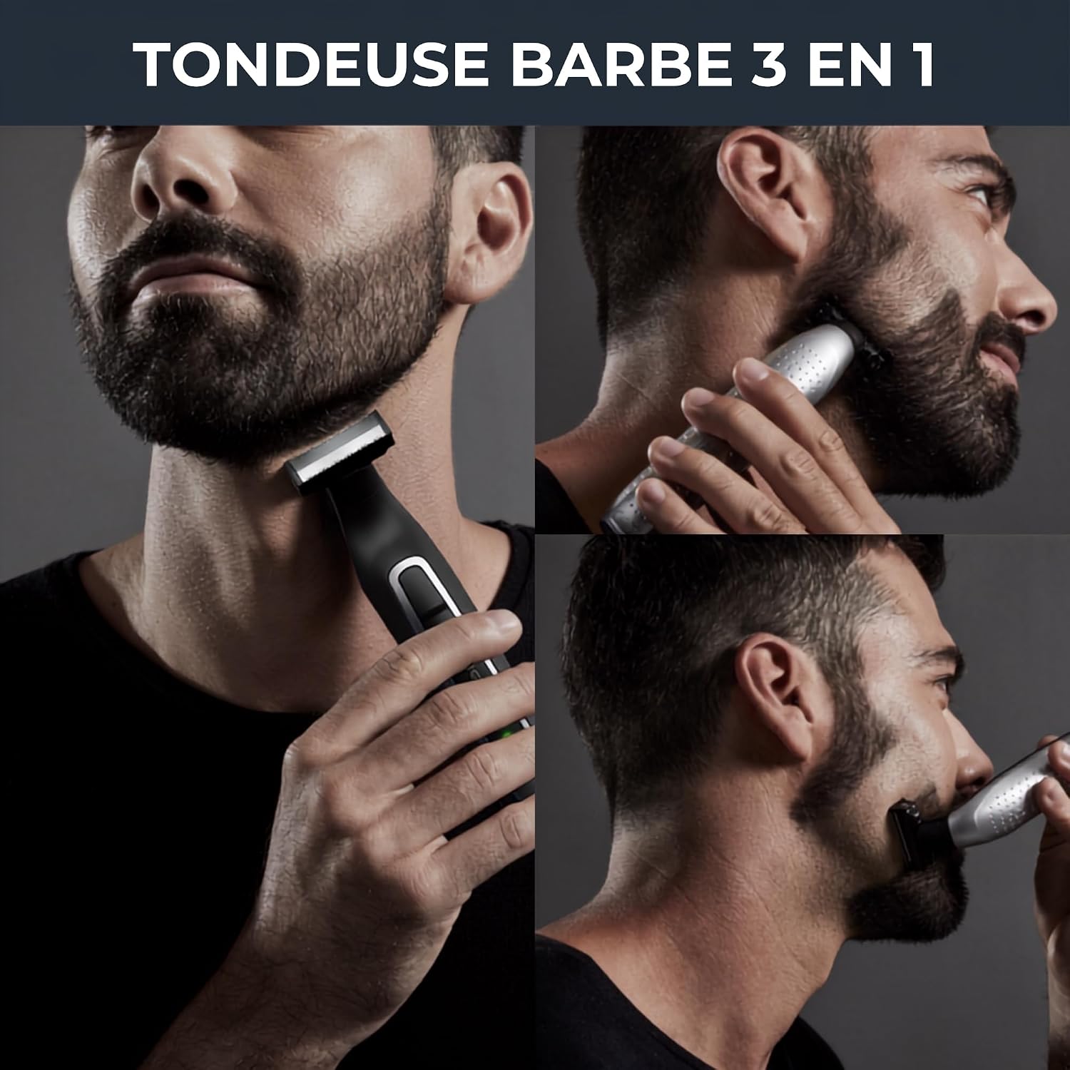 Detalle de ROWENTA Forever Sharp Tondeuse Barbe Hybride 3en1 – précision, autonomie et confort