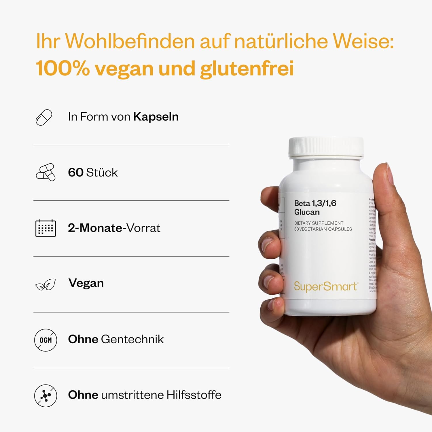 Thumbnail 4 de Beta 1,3/1,6 Glucan von Supersmart – Immunstärkung und Vitalität (vegan)