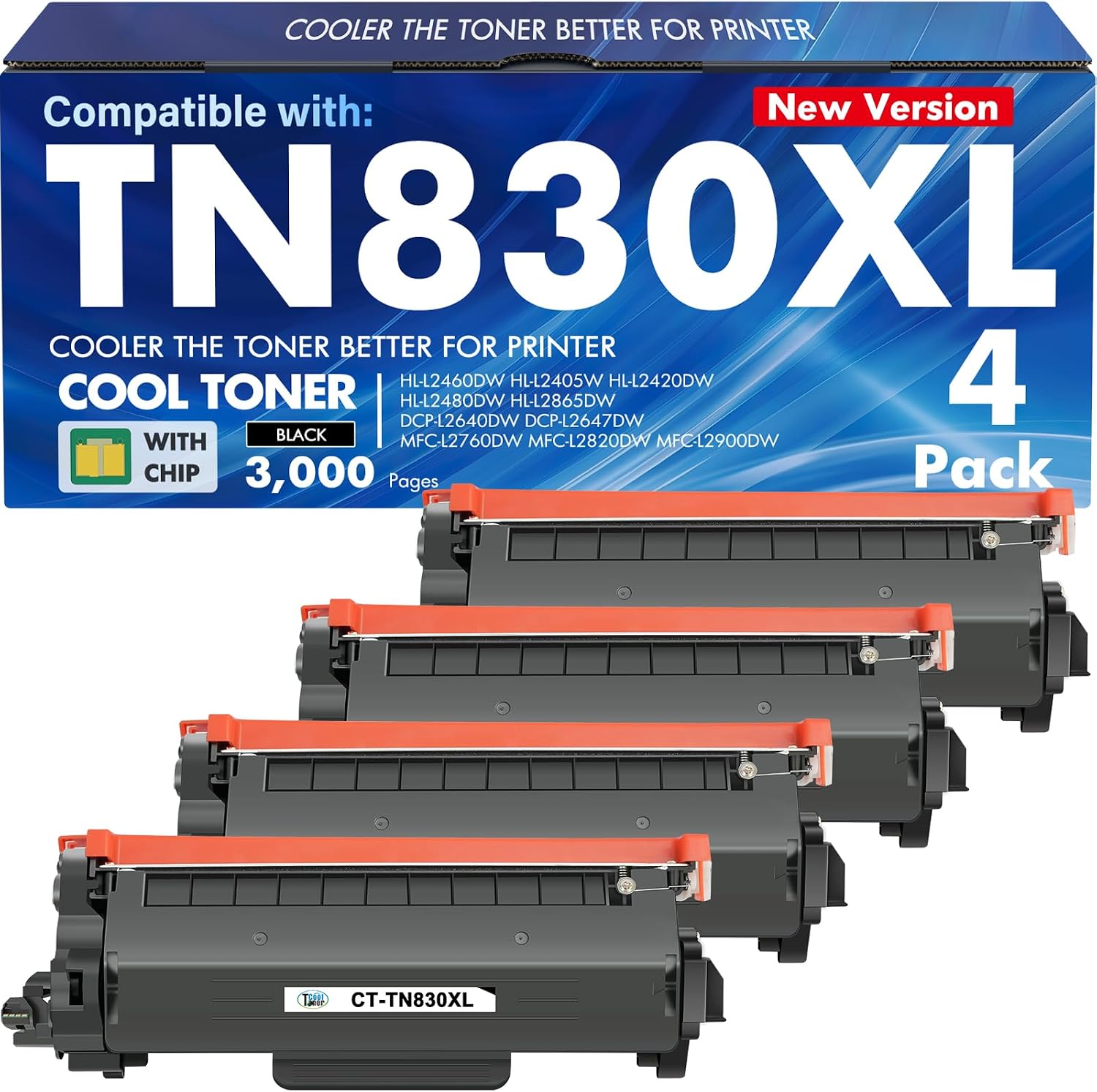 Detalle de Cool Toner Black Toner Cartridges TN830XL