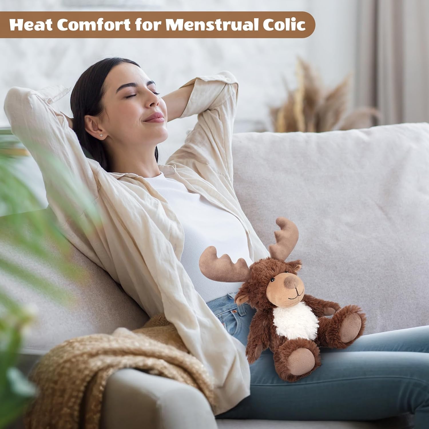 Detalle 2 de SuzziPals Heatable Moose Plush 1 Pack
