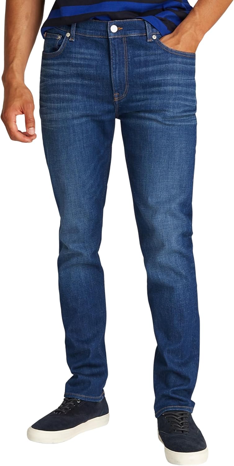 Detalle de Tommy Hilfiger Men’s Bleecker Flex Mohave Indigo Slim Fit Jeans