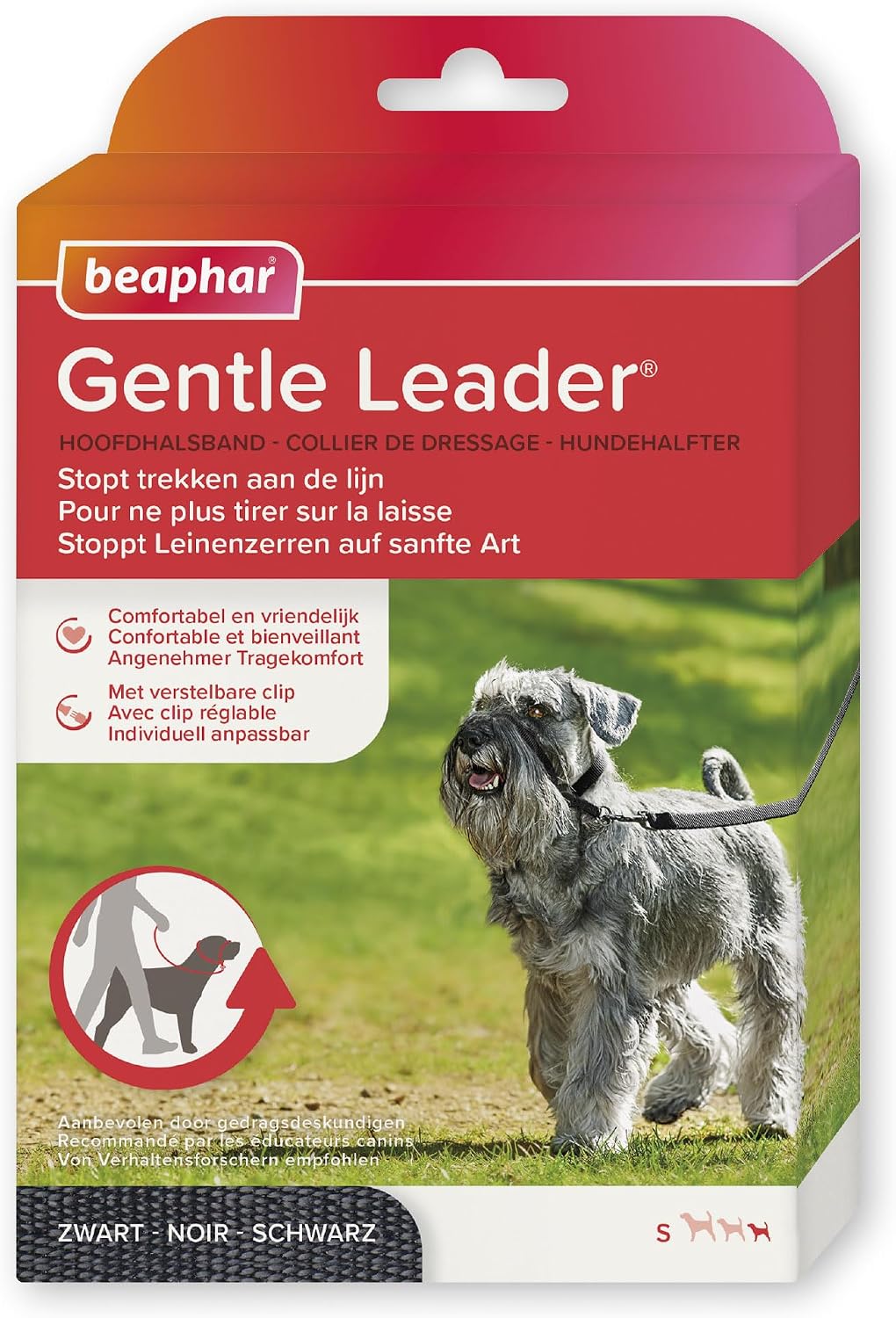 Detalle de BEAPHAR Gentle Leader Hundehalfter S schwarz
