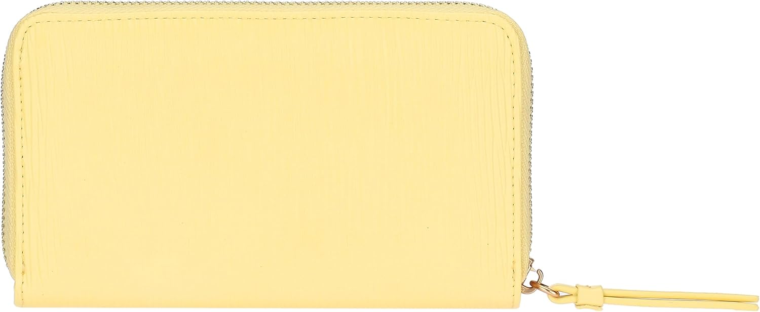 Detalle 2 de THUN Portafoglio medio giallo – ecopelle, Collezione Sempre con Me (16,3 x 3 x 10 cm)