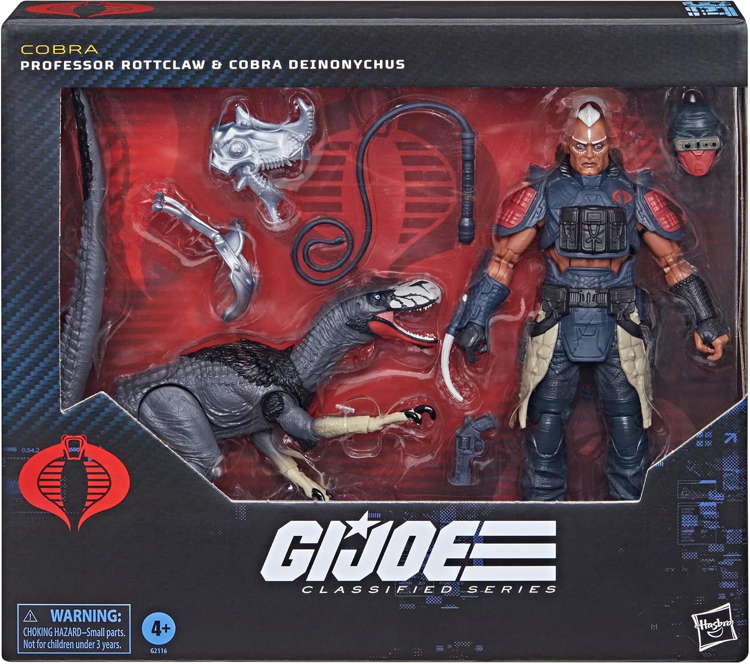 Detalle 2 de G.I. Joe Classified Series G2116 – Profesor Rottclaw i deinonych Kobry, nr 196