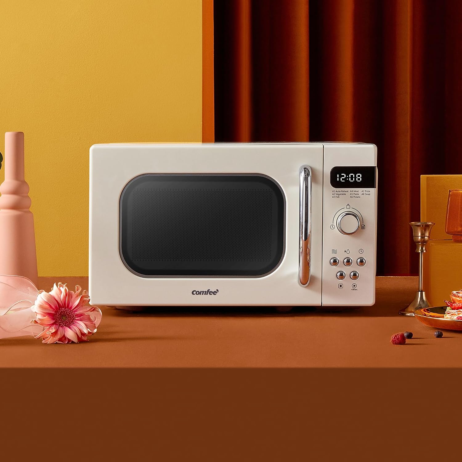 Detalle 2 de COMFEE' CM-M202RAF 800W Retro Microwave