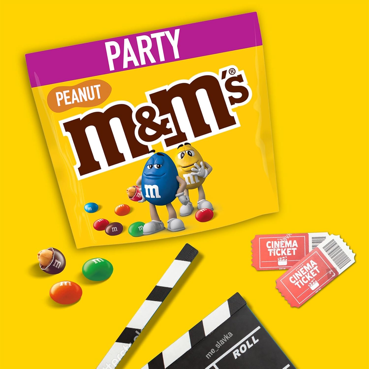 Thumbnail 5 de M&M’s Peanut Großpackung 800 g – Knackige Schokolinsen mit bunter Zuckerhülle, ideal für Weihnachten, Adventskalender oder Feiern