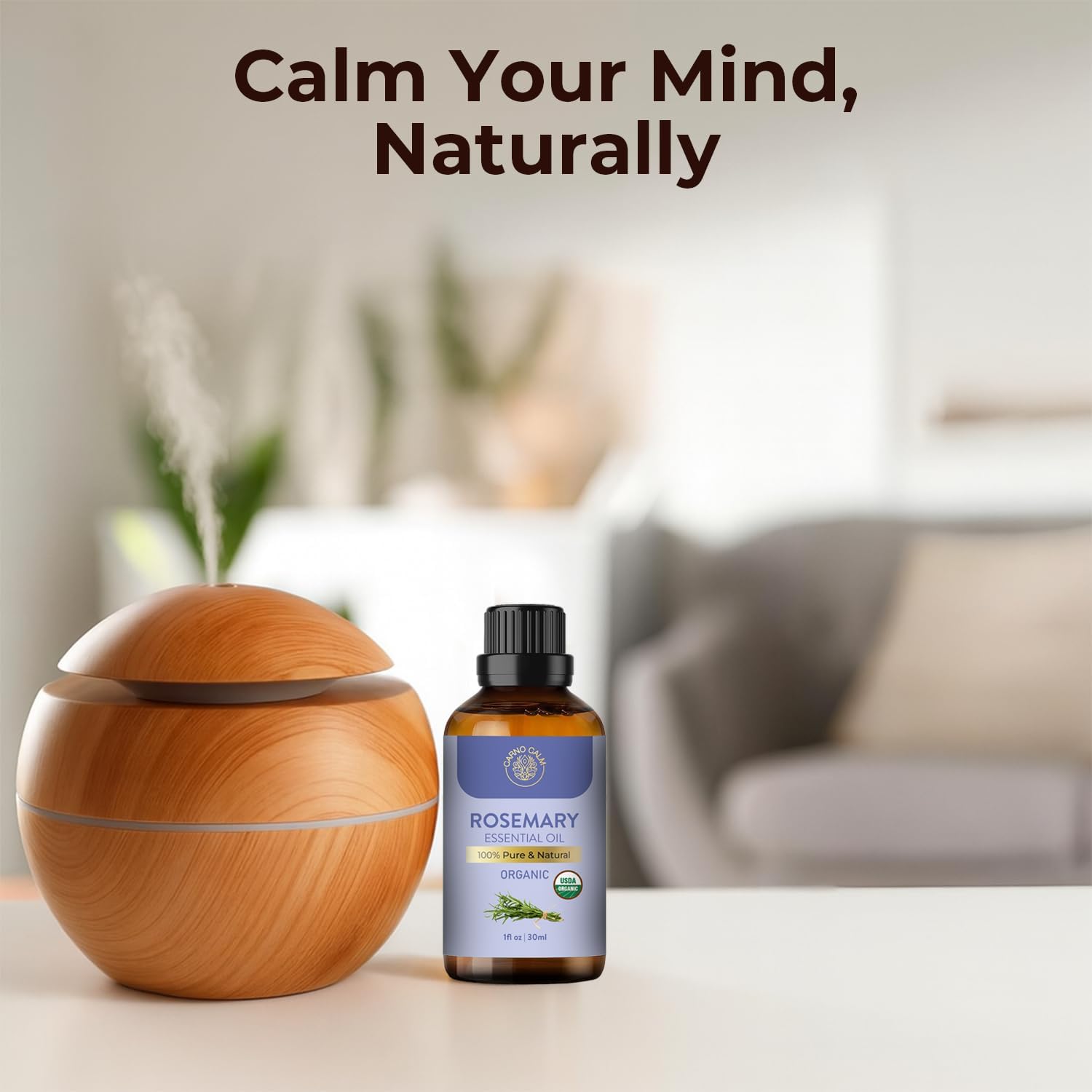 Detalle de Carno Calm rosemary essential oil 30ml