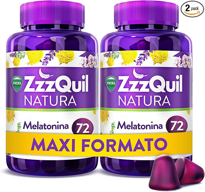 Detalle de ZzzQuil Natura Melatonina Gummies 🍇 Para Dormir
