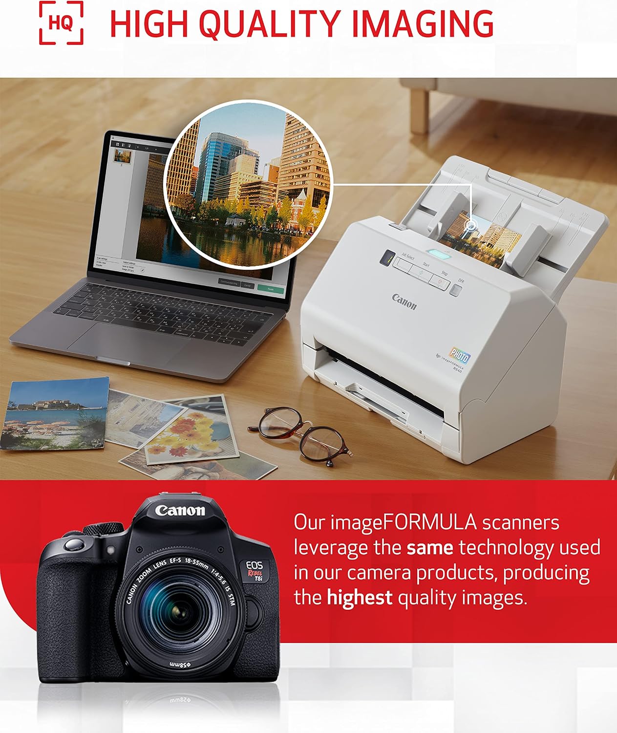 Thumbnail 6 de Canon photo and document scanner RS40