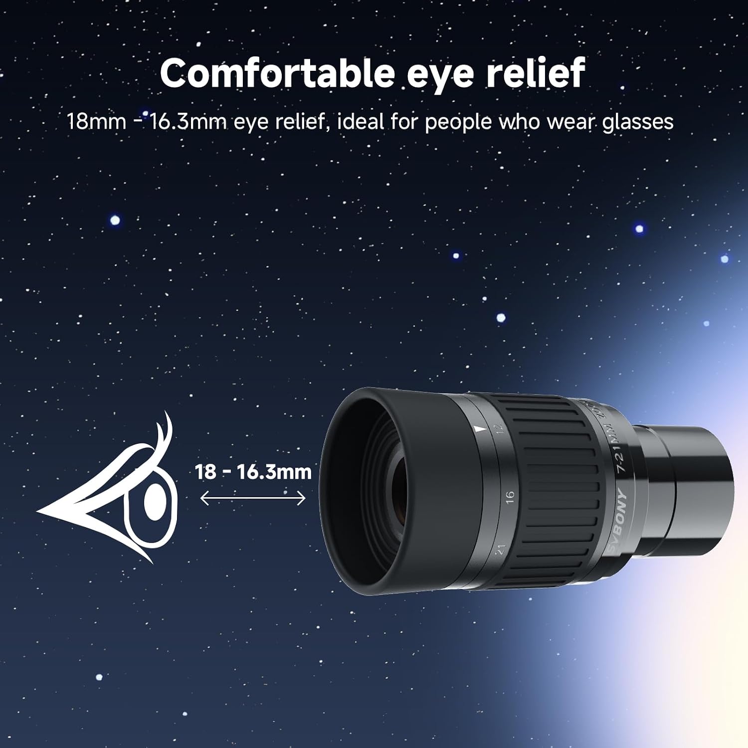 Detalle 2 de Svbony SV135 Zoom Eyepiece 7-21mm