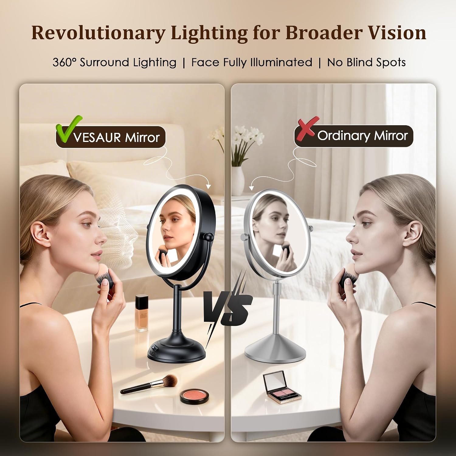 Thumbnail 6 de VESAUR Professional 8.5in Lighted Makeup Mirror