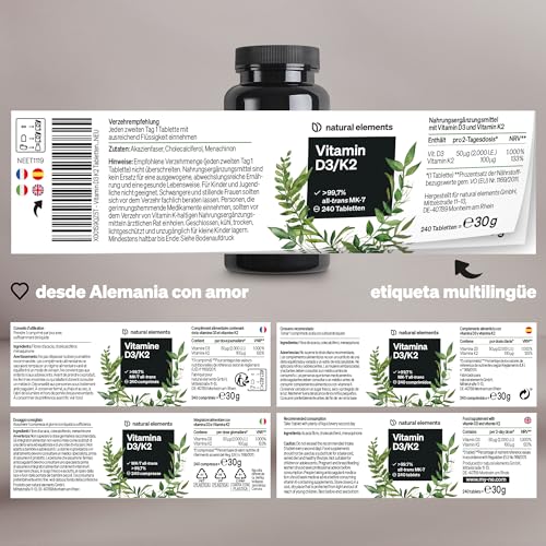 Thumbnail 3 de natural elements D3 y K2 2000 UI