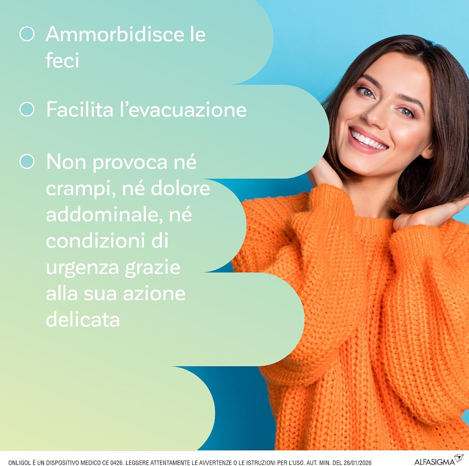 Thumbnail 2 de Onligol 400 g: lassativo in polvere a base di Macrogol 4000 per stitichezza cronica