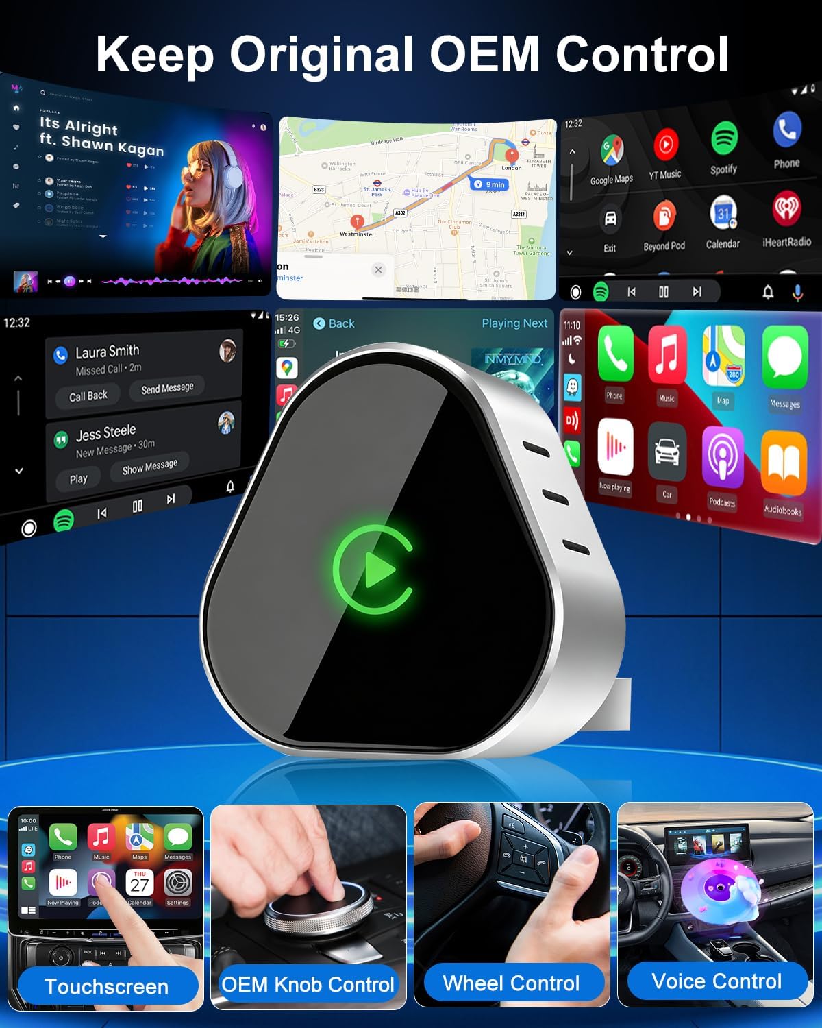 Thumbnail 6 de Wireless CarPlay Adapter UK 2026 Upgraded: Effortlessly Convert Wired to Wireless CarPlay
