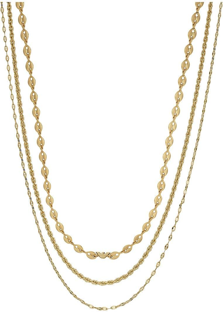 Thumbnail 5 de Emporio Armani Collana da donna in ottone con chiusura a moschettone dorata