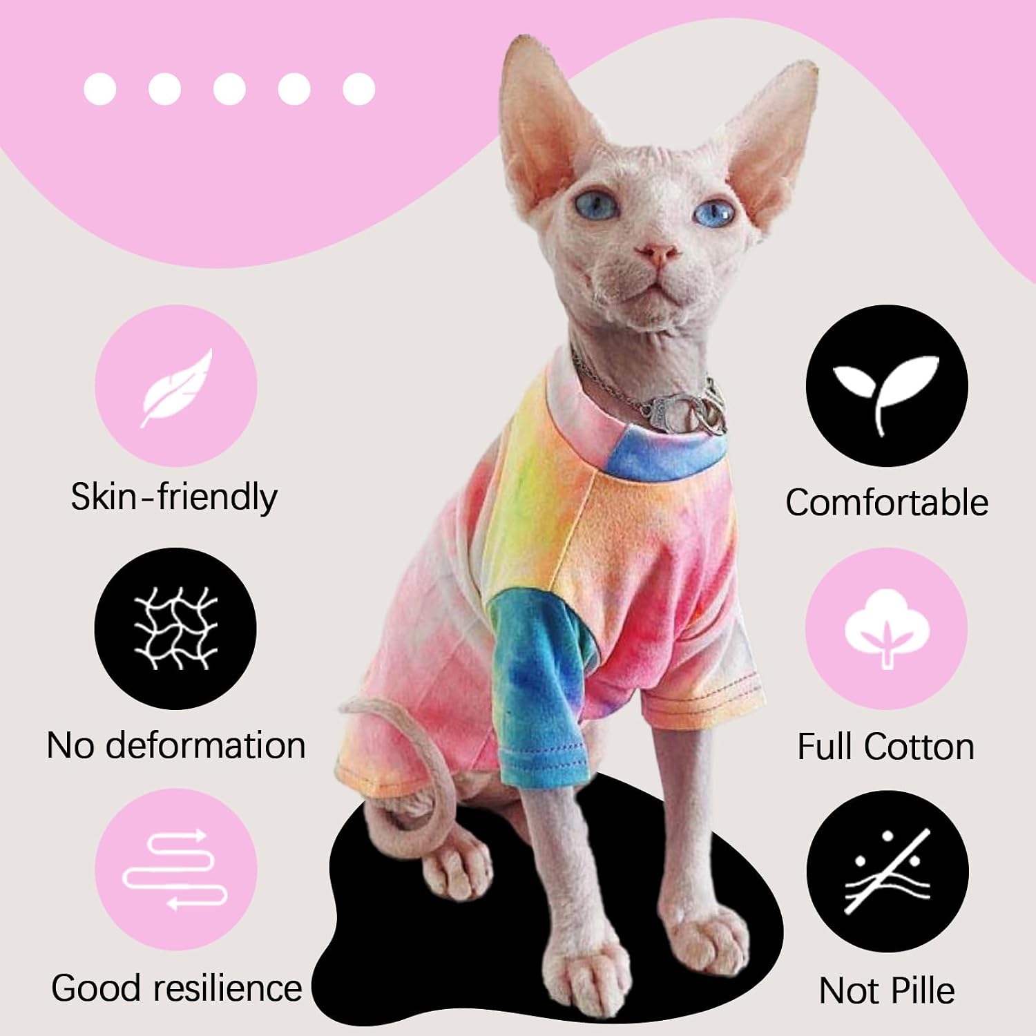 Detalle de QBLEEV Cat Shirt, Cotton