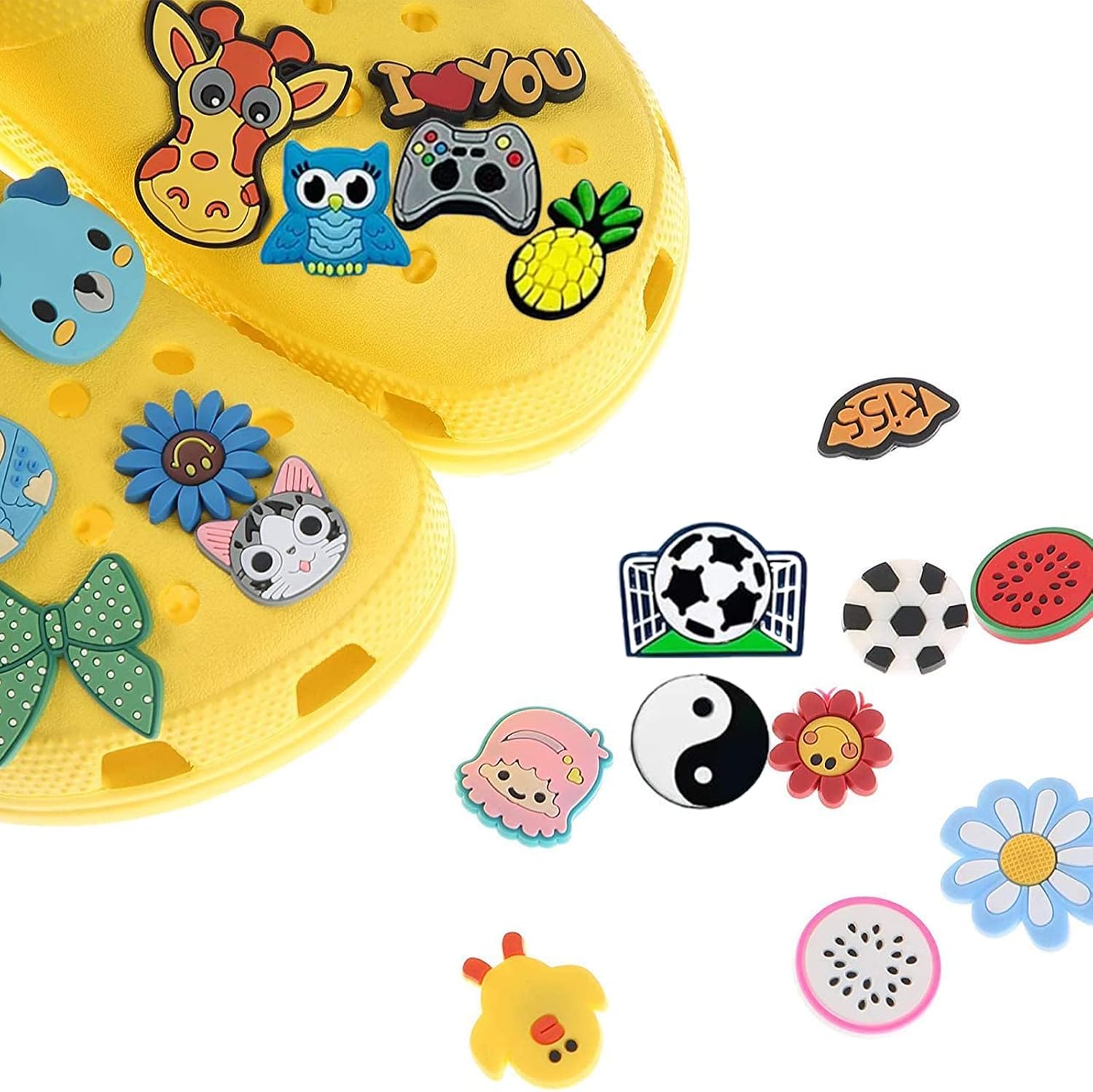 Thumbnail 4 de VEGCOO 30/60pcs Adornos para Zapatos: pins decorativos para personalizar calzado, pulseras y accesorios