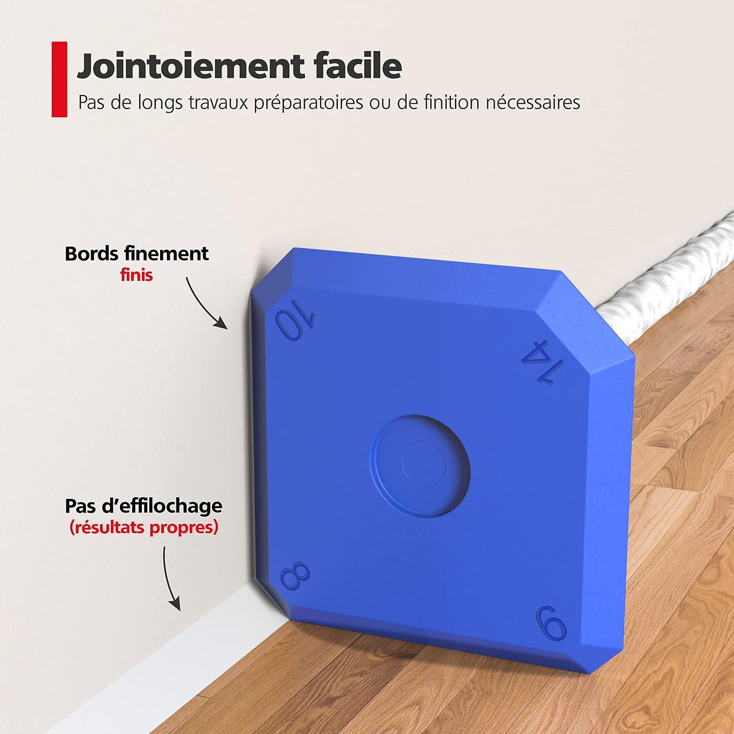 Detalle 2 de RAVN HAMAN Set de 5 lissoirs à joints bleu (acrylique et silicone) avec 23 formes – outils de calfeutrage