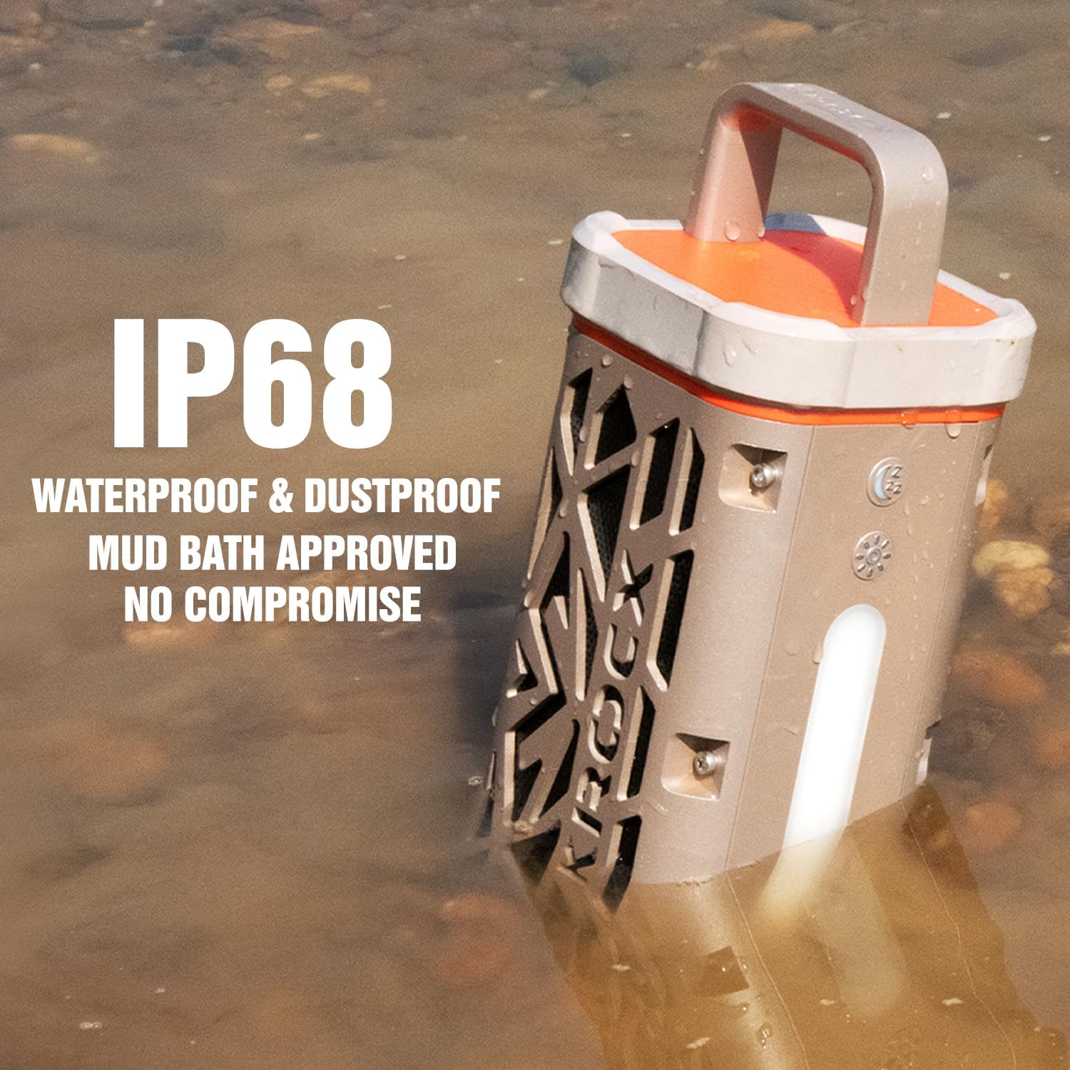 Detalle de KROCX TRAVOR Magnetic Bluetooth Speaker: rugged, rechargeable power for outdoor sound