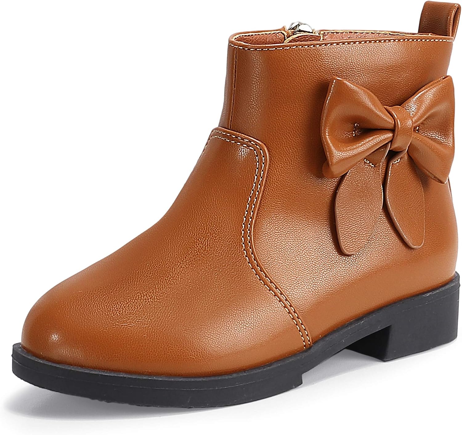 Detalle de PANDANINJIA Girls' Ankle Boots with Side Zipper