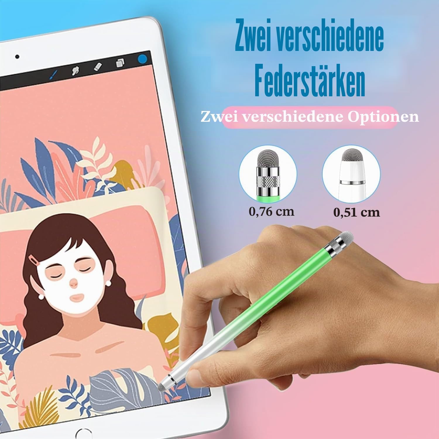 Thumbnail 4 de Bopomofo Tablet Stift Set (5 Stück) Touchscreen Stylus mit Faserkspitze – universell für iPhone, iPad, Android & Tablets