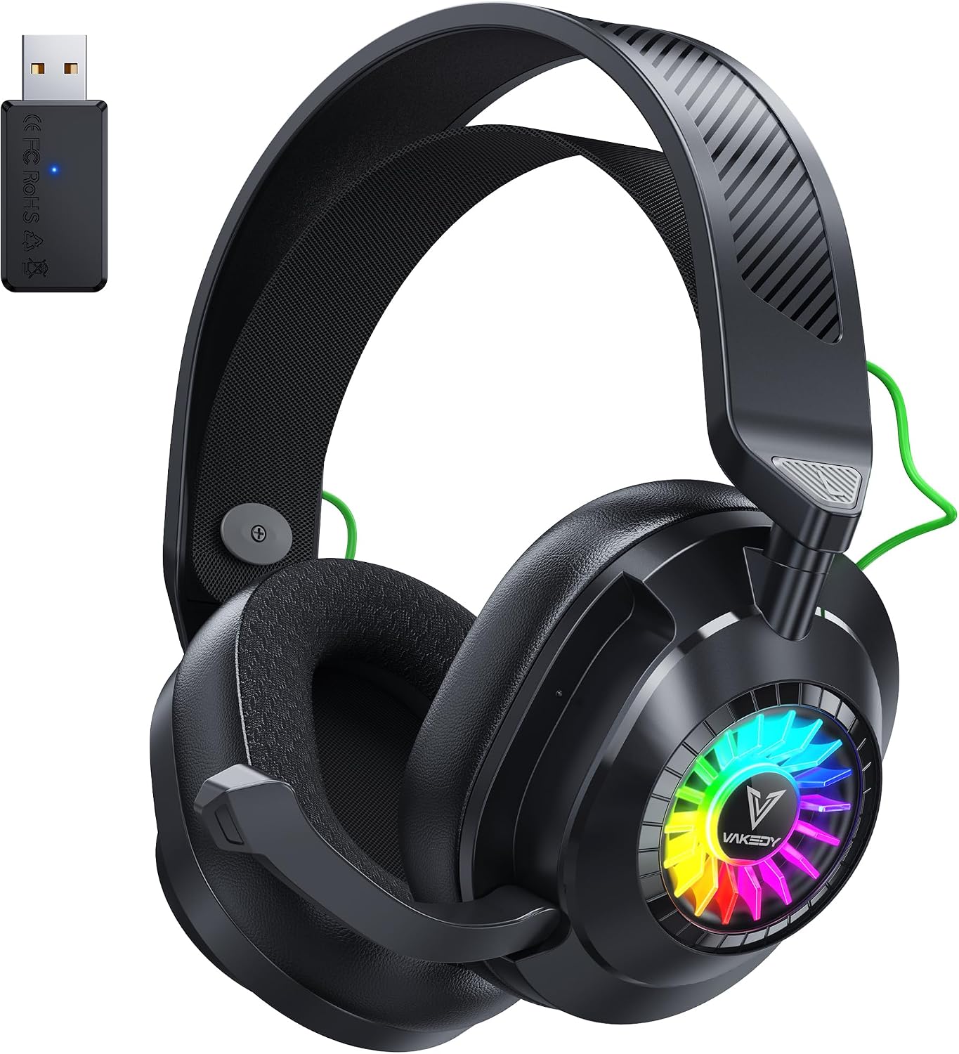 Detalle de Vakedy HW10 Wireless Gaming Headset 50H