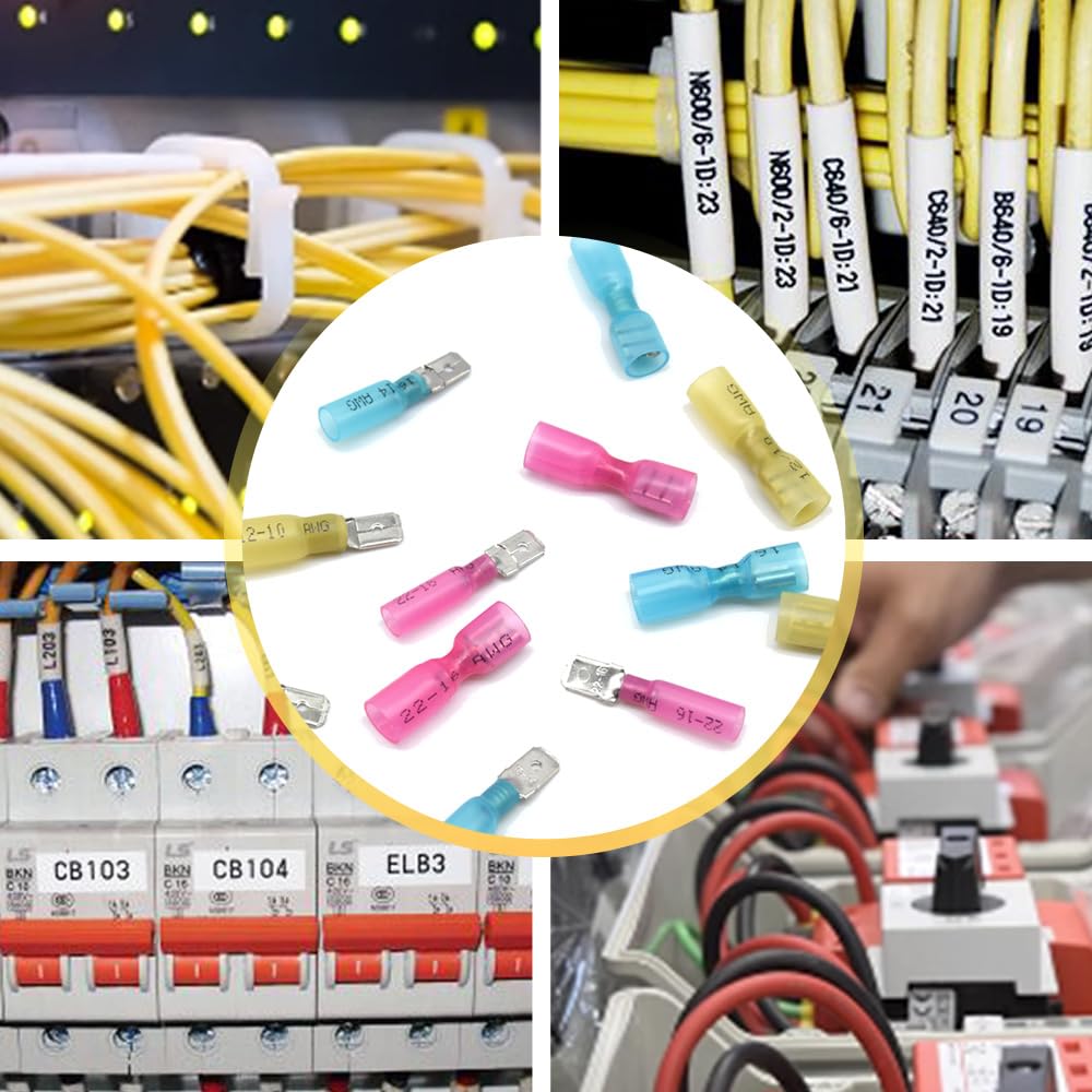 Thumbnail 5 de Yosawa heat-shrink spade connectors, 120-piece kit