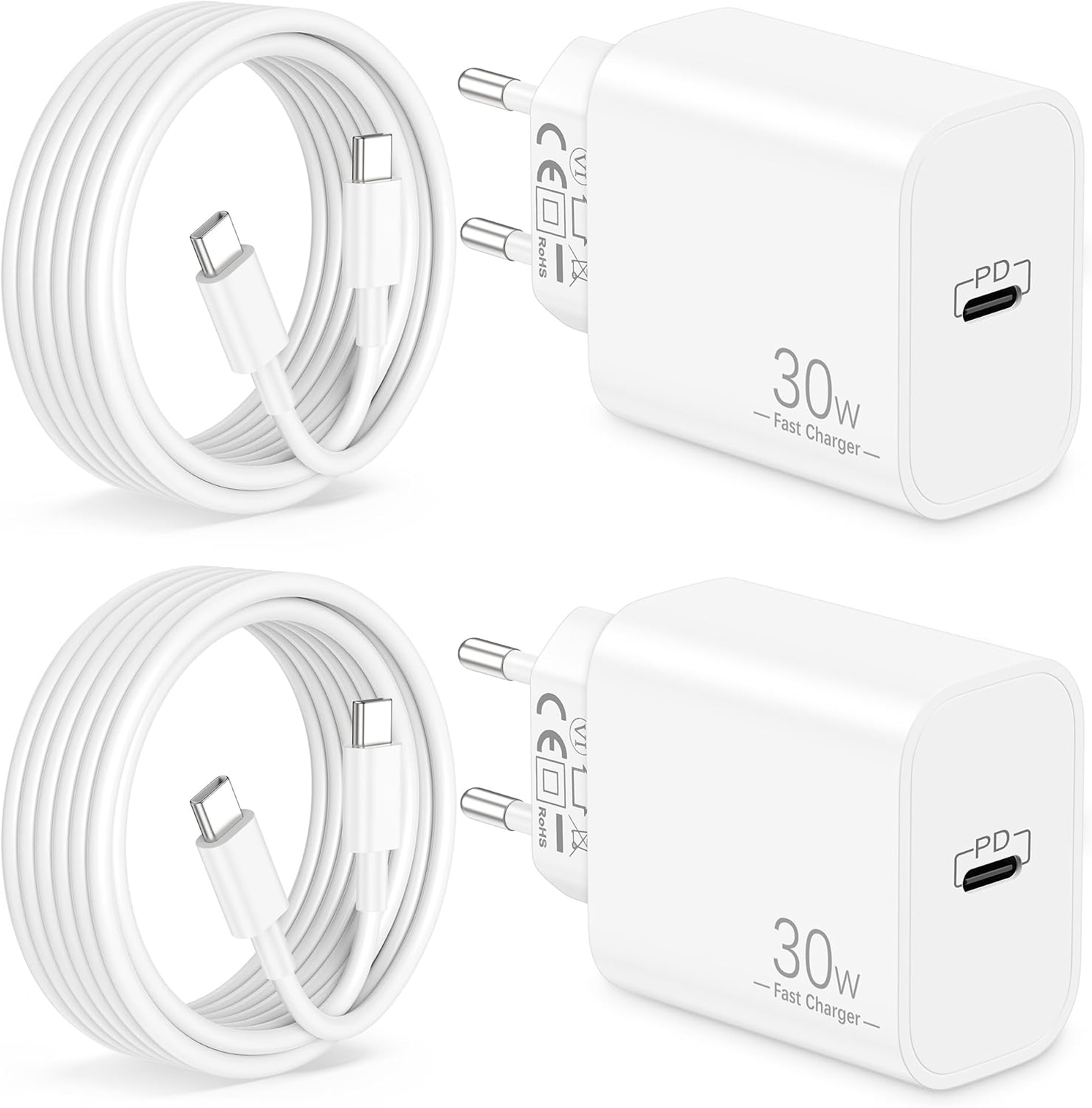 Detalle de Cargador 30W USB-C con cable 2 m