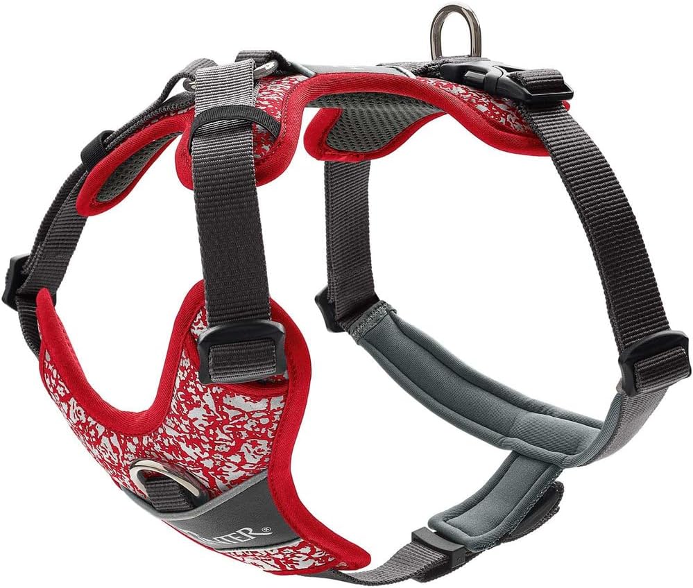 Detalle de HUNTER Geschirr Divo Reflect 72-100/L – reflektierendes Hundegeschirr in L (72–100 cm)