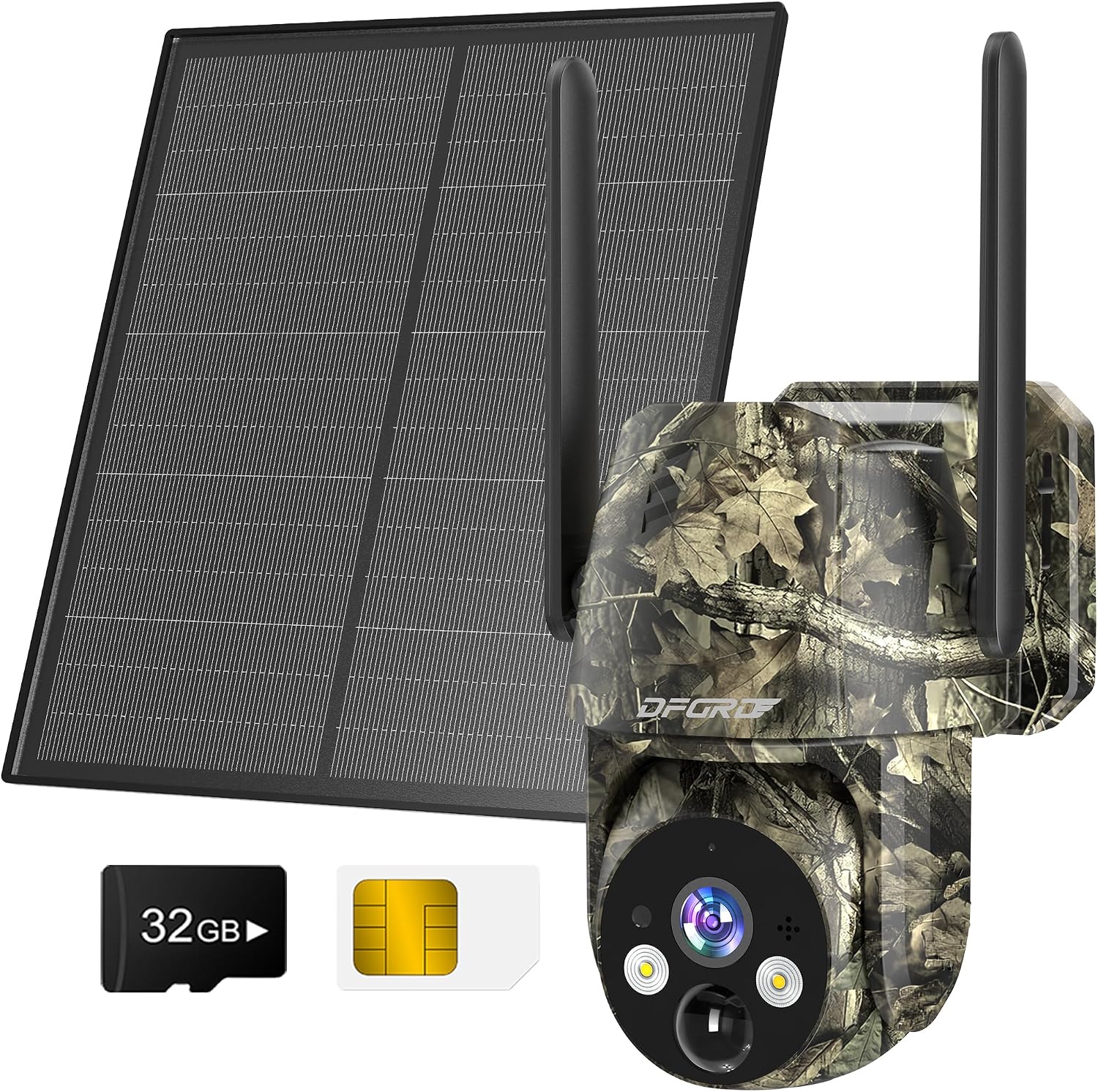 Detalle de DFGRD 4G LTE Cámara Vigilancia Solar 10400mAh