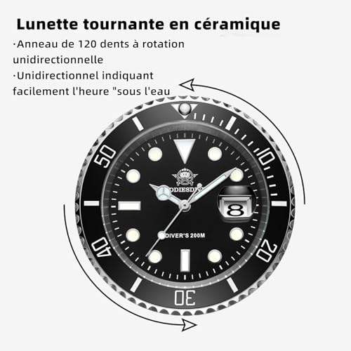 Detalle 2 de ADDIESDIVE 41mm Reloj de buceo analógico