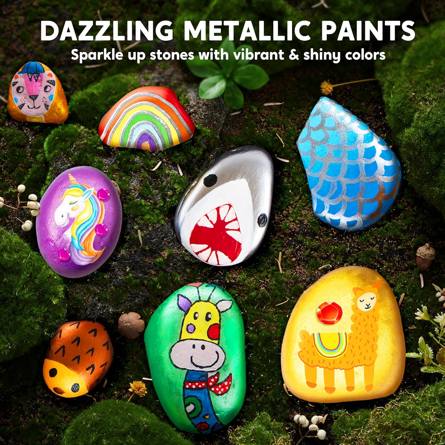 Thumbnail 1 de JOYIN Rock Painting Kit Kids DIY set 🎨