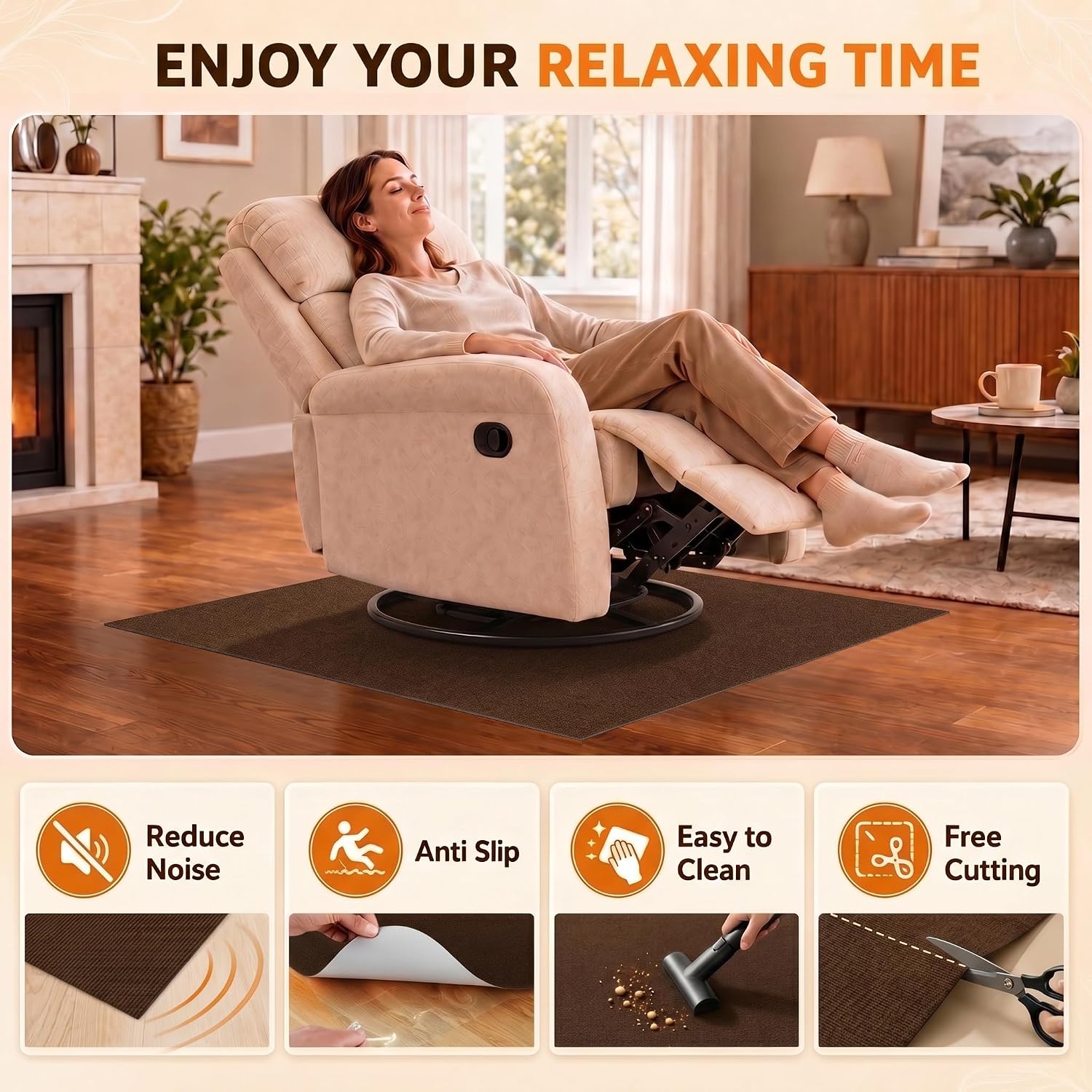 Detalle 2 de Recliner Floor Protector Pad 30 x 30 Inch
